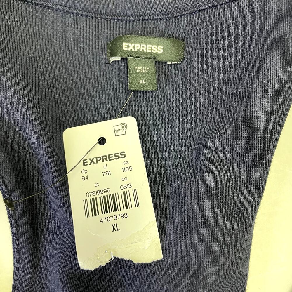 NWT Express Collared Sleeveless Mini Polo Dress XL Stretchy Tennis prep - Picture 11 of 15